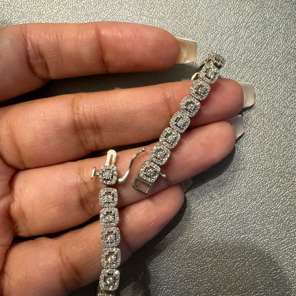 2 carat white gold bracelet - Picture 4 of 5